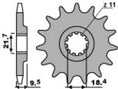 Bild in Galerie-Betrachter laden, PBR Standard Stahlritzel vorne - 520 14 Zähne - 334 14 18NC