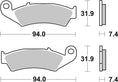 Bild in der Galerie öffnen, Brembo Off-Road Sintermetall Bremsbeläge - 07HO25SD