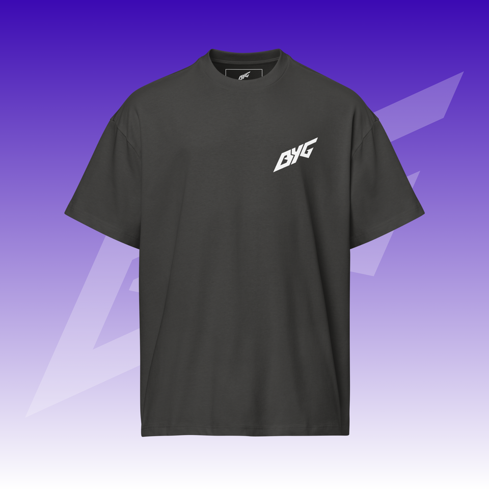 BYG Crew Box Tee „Enjoy the Ride“ Vintage Black, Vorderansicht