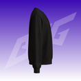 Bild in der Galerie öffnen, BYG Crew Oversized Sweatshirt Heavyweight Schwarz, Seitenansicht rechts