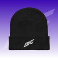 Bild in der Galerie öffnen, BYG Crew Ribbed Beanie Bio-Baumwolle Schwarz, Frontansicht
