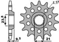 Bild in der Galerie öffnen, PBR Standard Stahlritzel vorne - 520 14 Zähne - 2133 14 18NC
