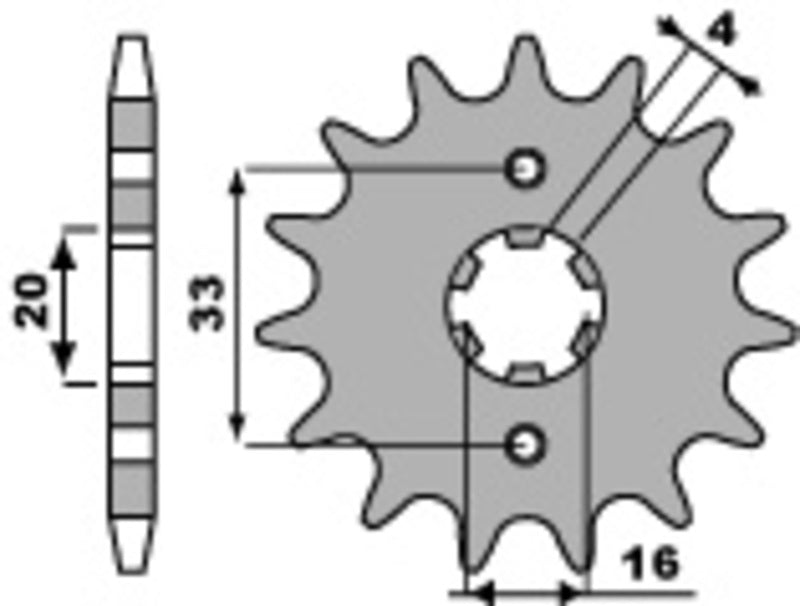 PBR Standard Stahlritzel vorne - 520 11 Zähne - 514 11 18NC