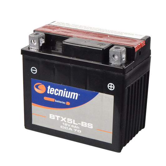 Tecnium Wartungsfreie Batterie mit Säurepack - BTX5L-BS - 820618