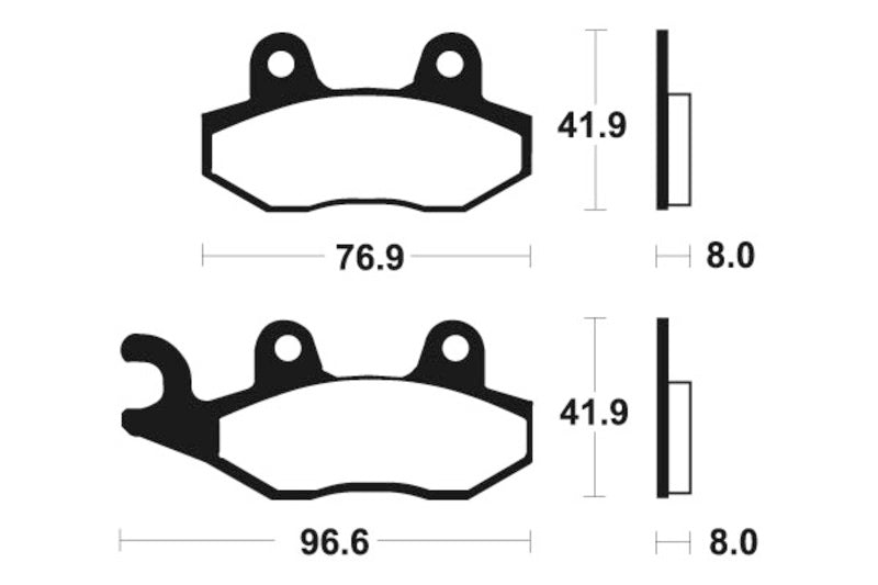Tecnium MX/ATV Sintermetall Bremsbeläge - MO111