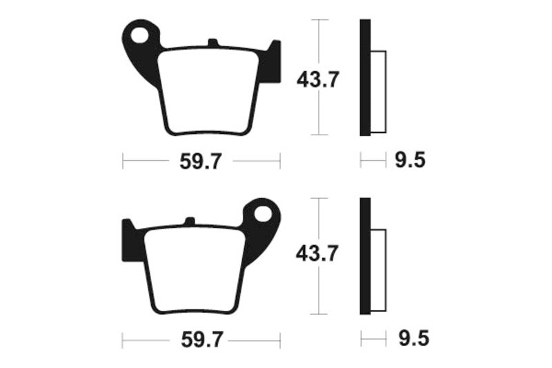 Tecnium MX/ATV Sintermetall Bremsbeläge - MO277