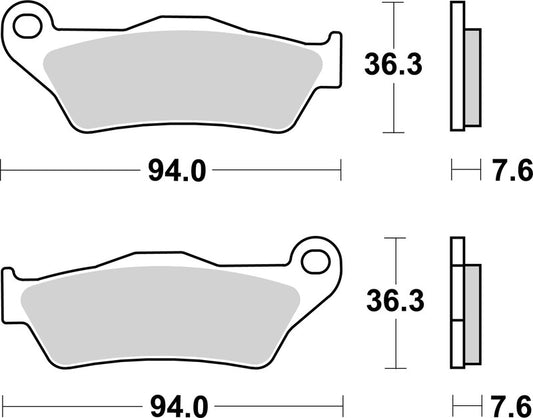 Brembo Off-Road Sintermetall Bremsbeläge - 07BB04SD
