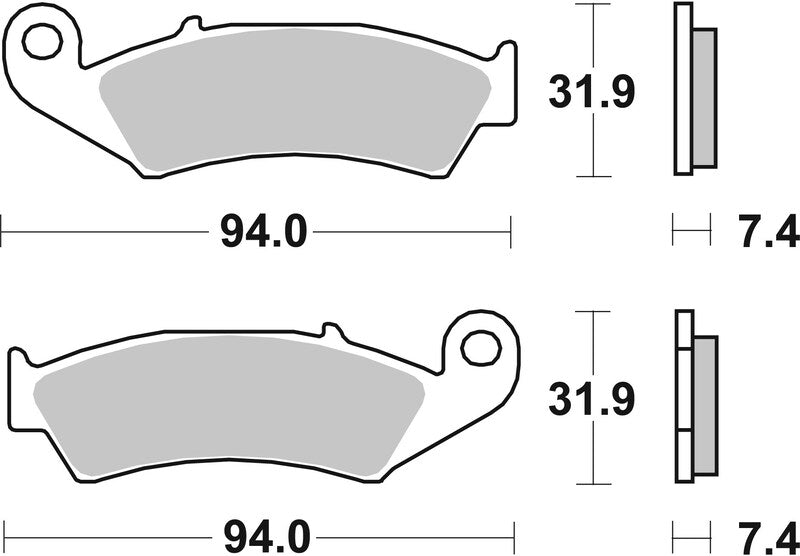 Brembo Off-Road Sintermetall Bremsbeläge - 07HO25SD