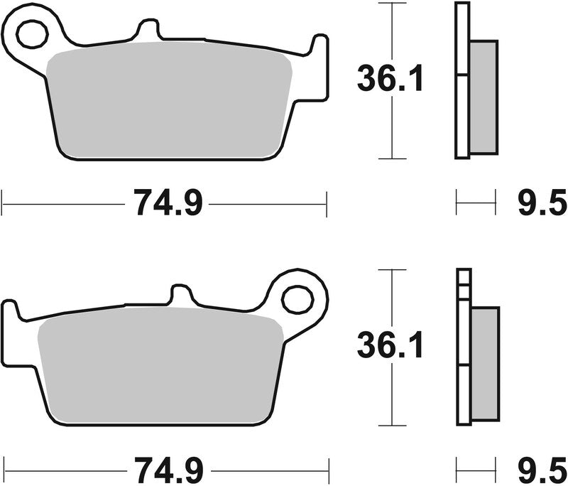Brembo Off-Road Sintermetall Bremsbeläge - 07HO26SD