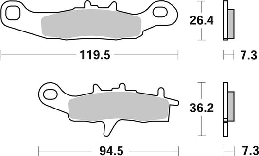 Brembo Off-Road Sintermetall Bremsbeläge - 07KA22SX
