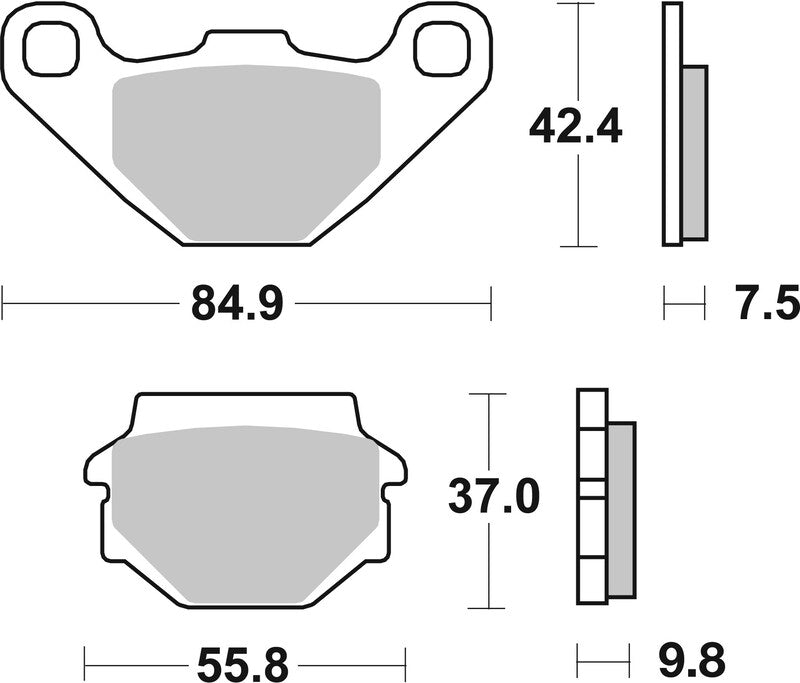 Brembo Off-Road Sintermetall Bremsbeläge - 07KS04SD