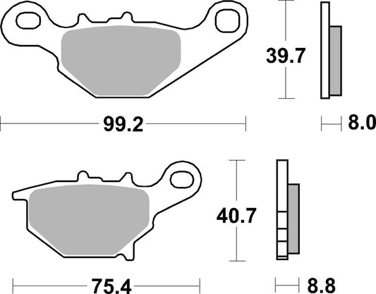 Brembo Off-Road Sintermetall Bremsbeläge - 07SU31SD