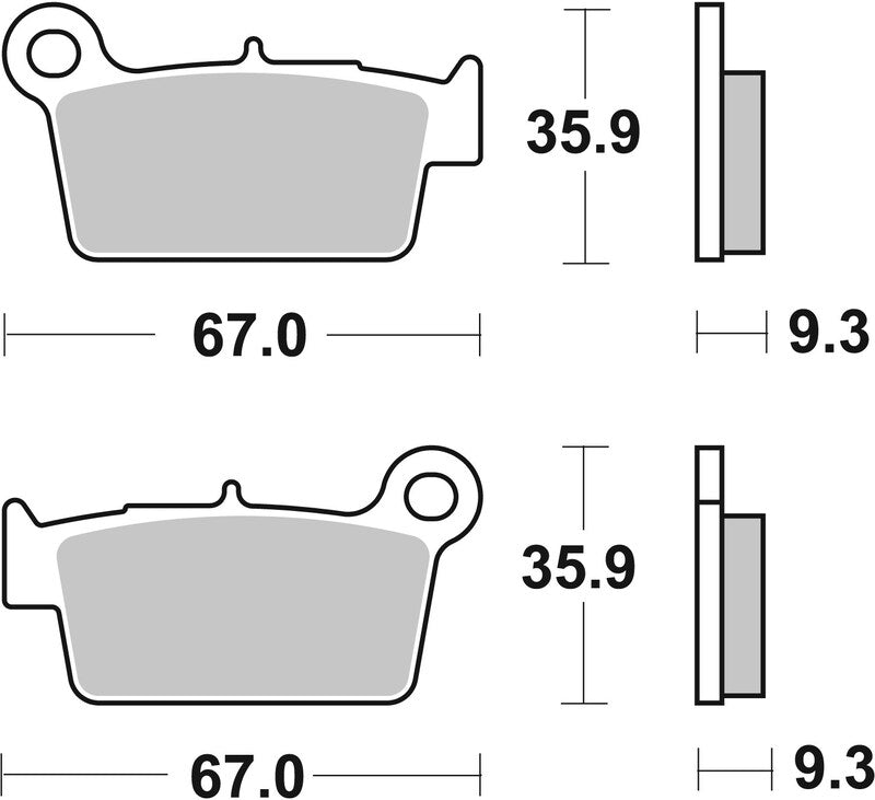 Brembo Off-Road Sintermetall Bremsbeläge - 07YA41SD