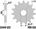 Bild in der Galerie öffnen, PBR Standard Stahlritzel vorne - 520 13 Zähne - 565 13 18NC

