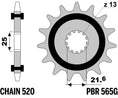 Bild in der Galerie öffnen, PBR Geräuschgedämpftes Stahlritzel vorne - 520 - 565G 15 18NC
