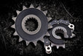 Bild in der Galerie öffnen, PBR Geräuschgedämpftes Stahlritzel vorne - 520 - 565G 15 18NC
