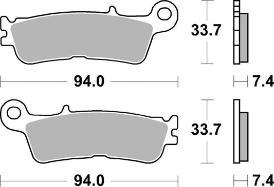Brembo Off-Road Sintermetall Bremsbelag - 07YA55SX