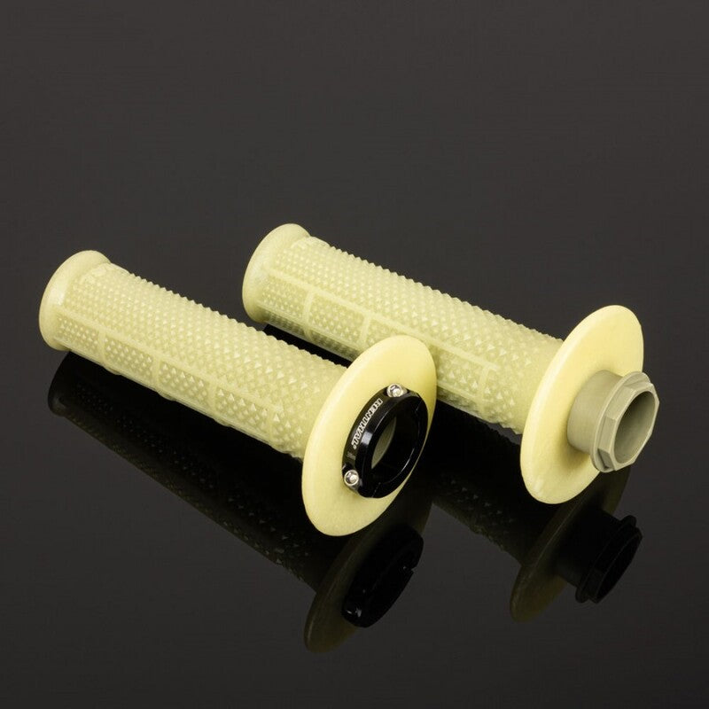 Renthal MX R-Works Lock-On Aramid Tapered Griffe - Half Waffle — Produktbild