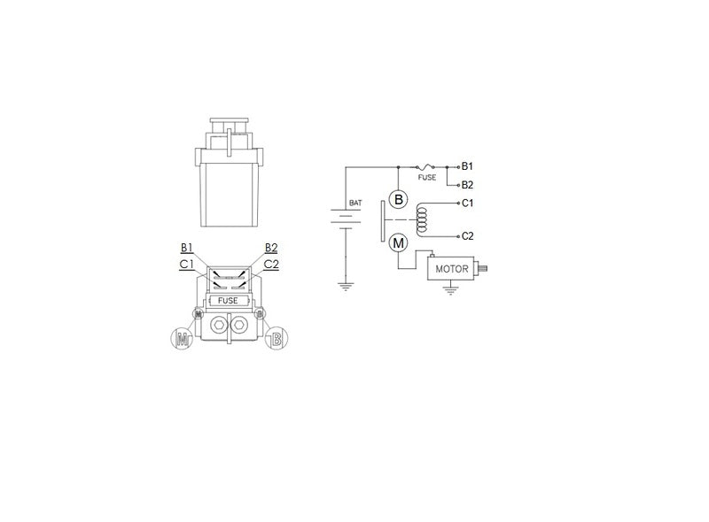 Tecnium Anlasser by DZE Starter Relais - 10552