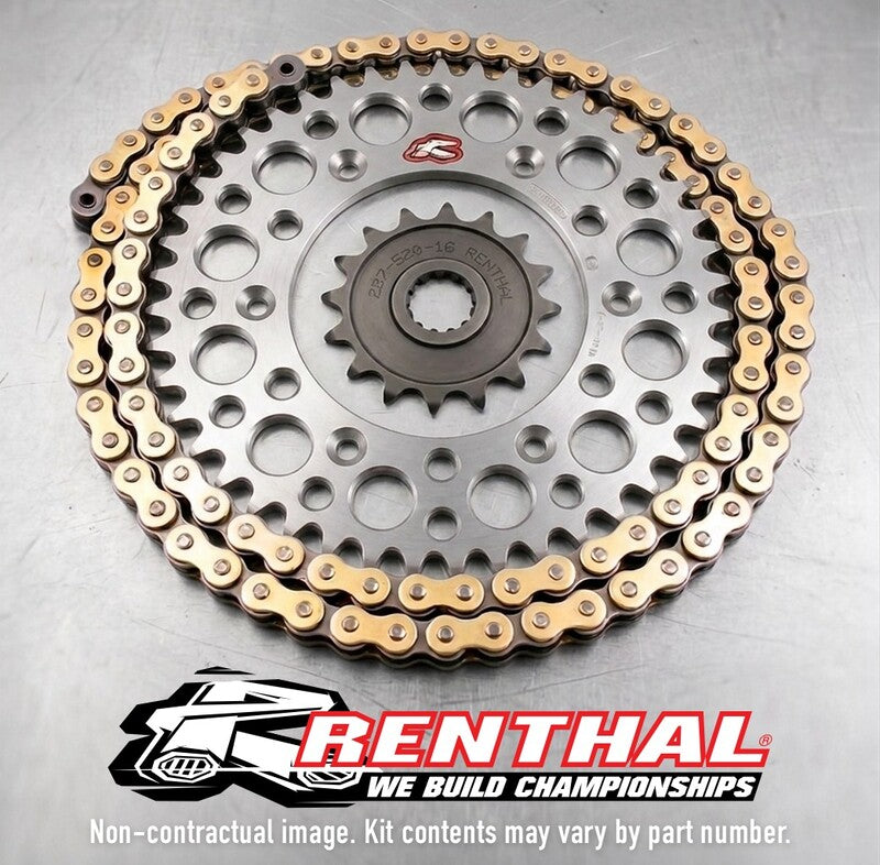 Renthal Kettensatz 520R1 13/50 Standard - Ultra-Light Kettenrad selbstreinigend — Produktbild