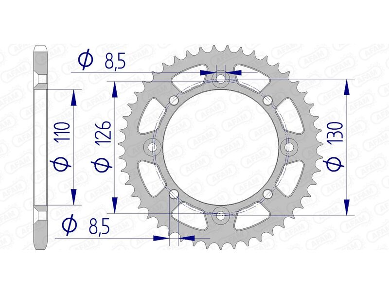 AFAM Kettenrad Alu Standard - 420 47 Zähne