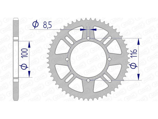 AFAM Kettenrad Alu Standard - 420 51 Zähne