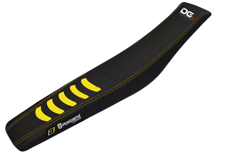 Blackbird Racing Double Grip 3 Sitzbankbezug schwarz/gelb Husqvarna BB1620H