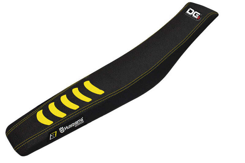 Blackbird Racing Double Grip 3 Sitzbankbezug schwarz/gelb Husqvarna BB1622H