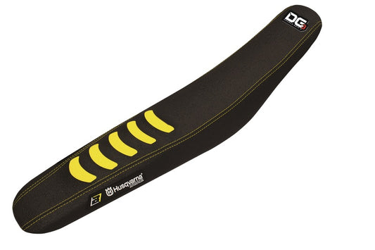 Blackbird Racing Double Grip 3 Sitzbankbezug schwarz/gelb Husqvarna TC/FC