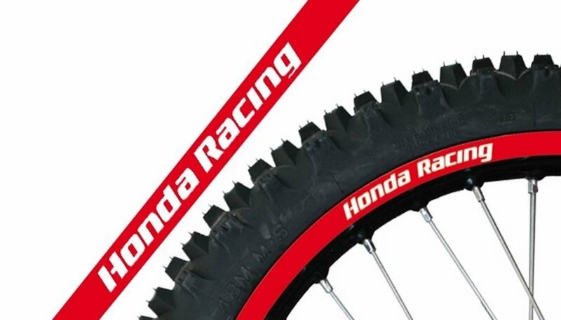 Blackbird Racing Felgendeko universal Blackbird schwarz Replica Honda Racing, Dekor-Kit