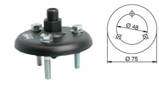 Buzzetti Polradabzieher 3-Punkt 48 mm /75 mm, Werkzeug