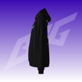Bild in der Galerie öffnen, BYG Crew Oversized Hoodie „Enjoy the Ride“ Schwarz, Seitenansicht links

