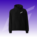 Bild in der Galerie öffnen, BYG Crew Oversized Hoodie „Enjoy the Ride“ Schwarz, Vorderansicht
