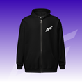 Bild in der Galerie öffnen, BYG Crew Zip Hoodie „Enjoy the Ride“ Schwarz, Vorderansicht
