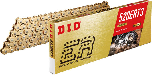 DID 520 ERT3 Antriebskette – Motocross ohne Dichtring – Gold – 120 Glieder – Clip