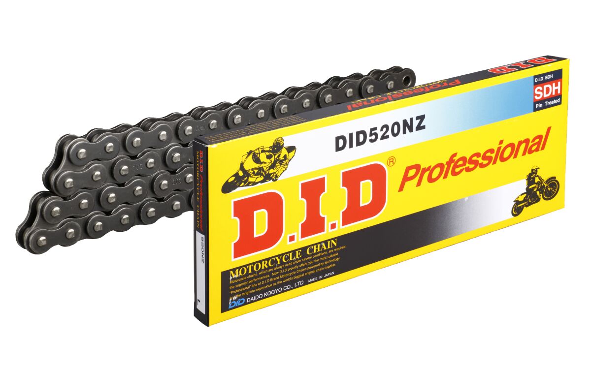 DID 520 NZ Antriebskette – Super Non-O-Ring – 114 Glieder – Clip