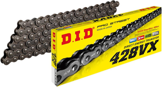 DID 428 VX Antriebskette – X-Ring – 130 Glieder – Clip