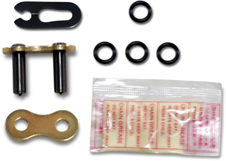 DID 520 VX3 Kettenschloss – X-Ring – Gold/Schwarz – Niete (RH)