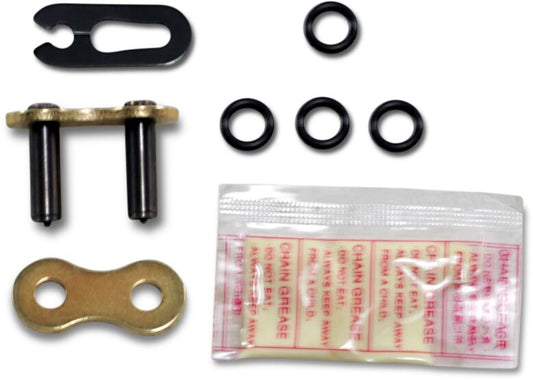 DID 520 VX3 Kettenschloss – X-Ring – Gold/Schwarz – Niete (RH)