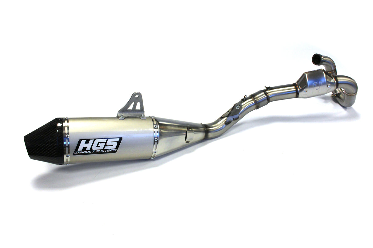 HGS Komplettanlage für Honda CRF 450 R 2021-2024, Carbon-Endkappe