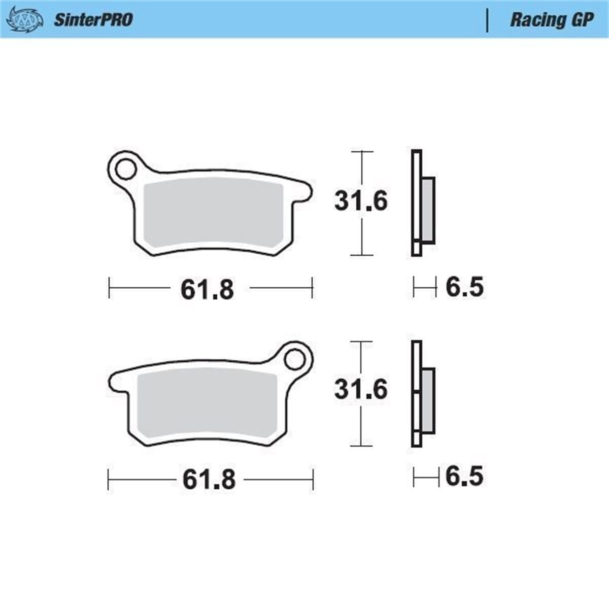 Moto Master — SinterPRO Bremsbelag Racing GP — GasGas, Husqvarna, KTM 2002-2022 (5 Modelle)