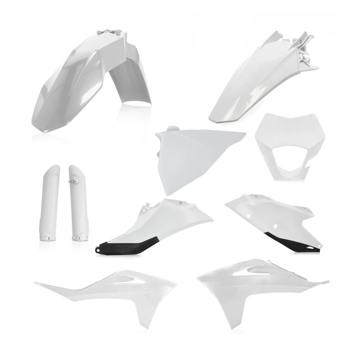 Acerbis — FULL PLASTIKKIT — GasGas 2021-2023 (4 Modelle) – Weiß/Schwarz