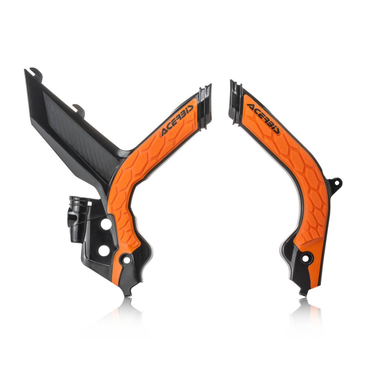 Acerbis — Rahmenschutz X-GRIP — KTM 2020-2023 (7 Modelle) – Schwarz/Orange