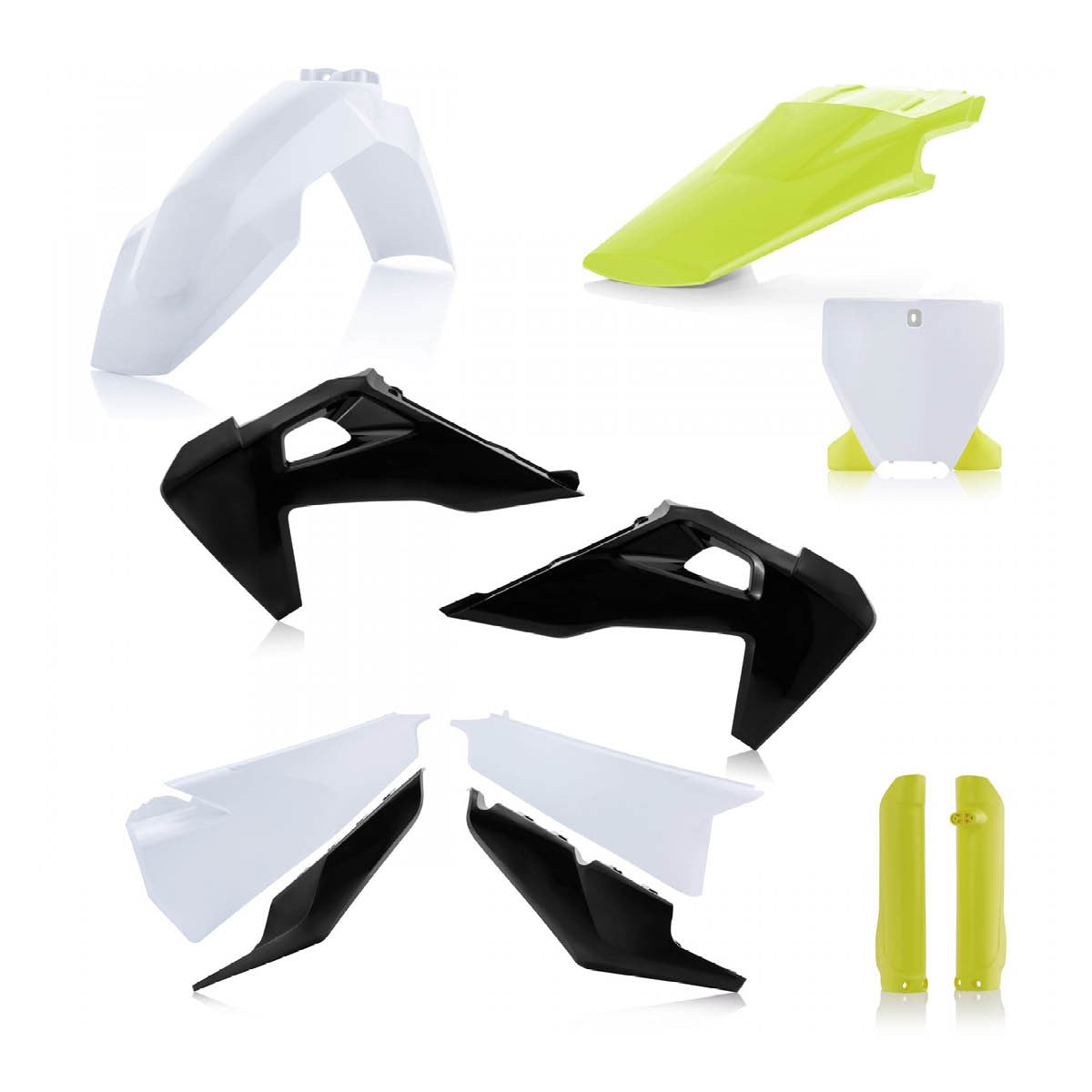 Acerbis — FULL PLASTIKKIT — Husqvarna 2019-2022 (5 Modelle) – Weiß/Schwarz