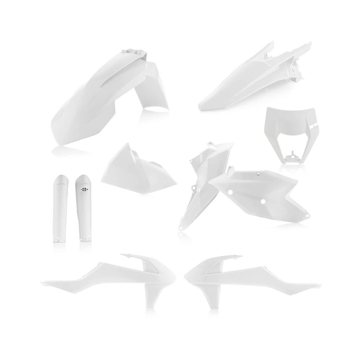 Acerbis — FULL PLASTIKKIT — KTM 2017-2019 (6 Modelle) – Weiß