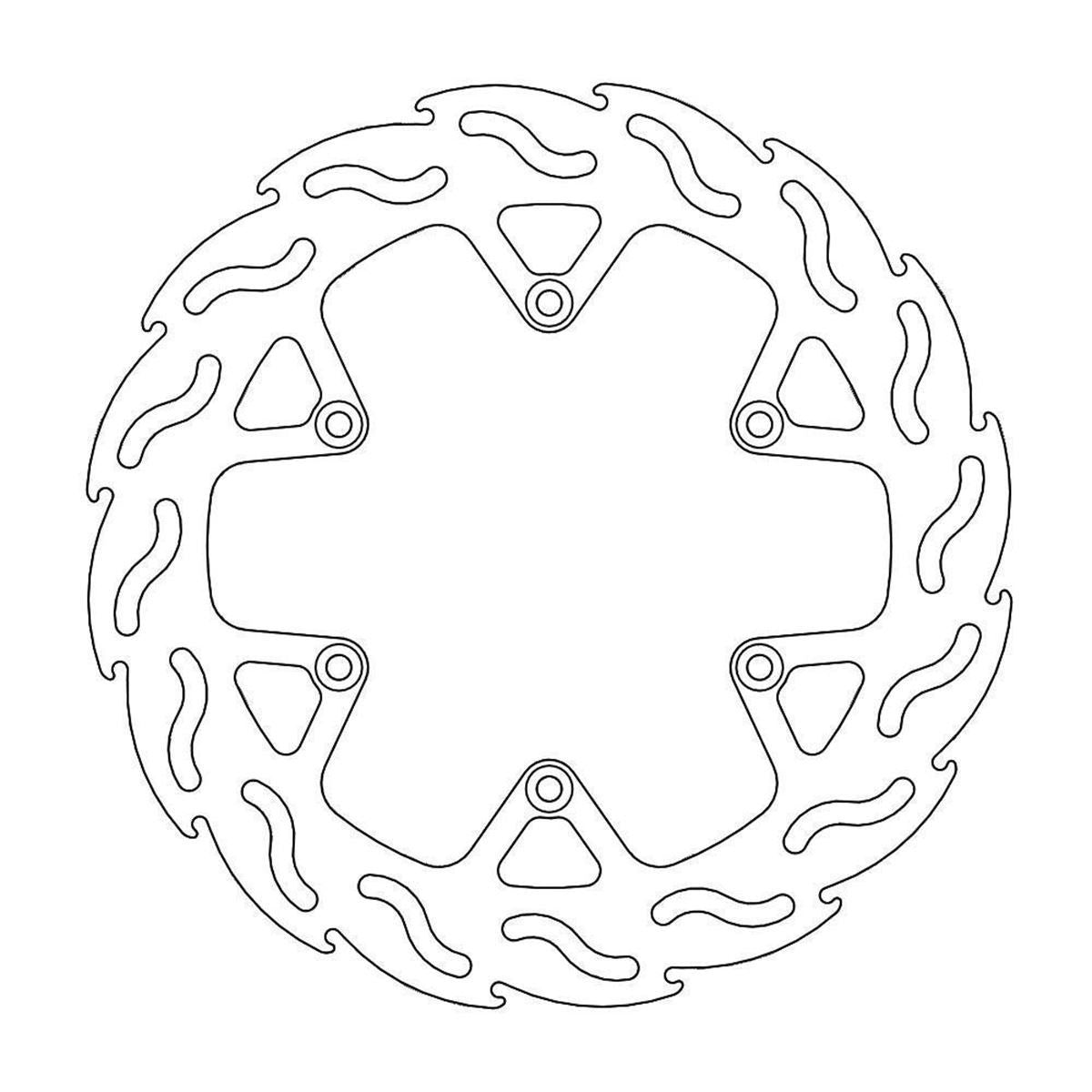Moto Master — Flame Road Bremsscheibe — KTM 690 SMC R 2012-2013
