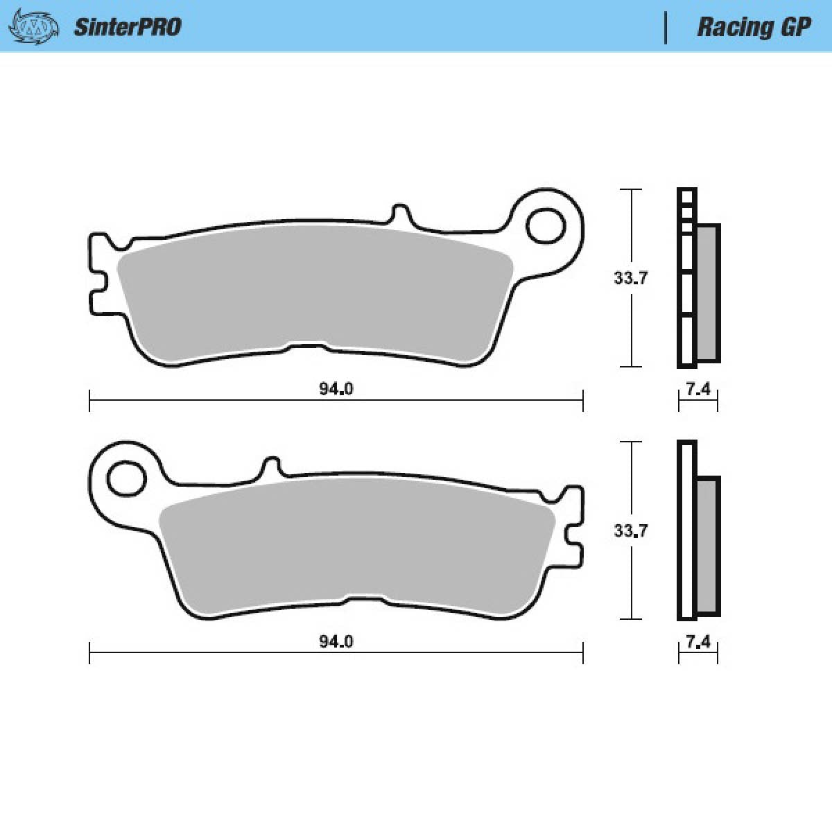 Moto Master — SinterPRO Bremsbelag — Fantic, Yamaha 2020-2026 (13 Modelle)