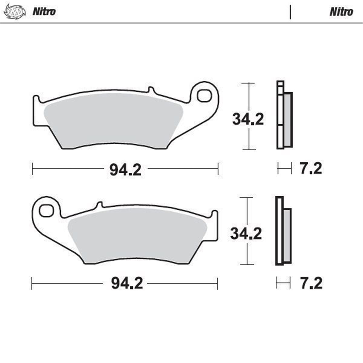 Moto Master — Nitro Bremsbelag — Beta, Honda, Kawasaki, Suzuki, Yamaha 1994-2026 (34 Modelle)