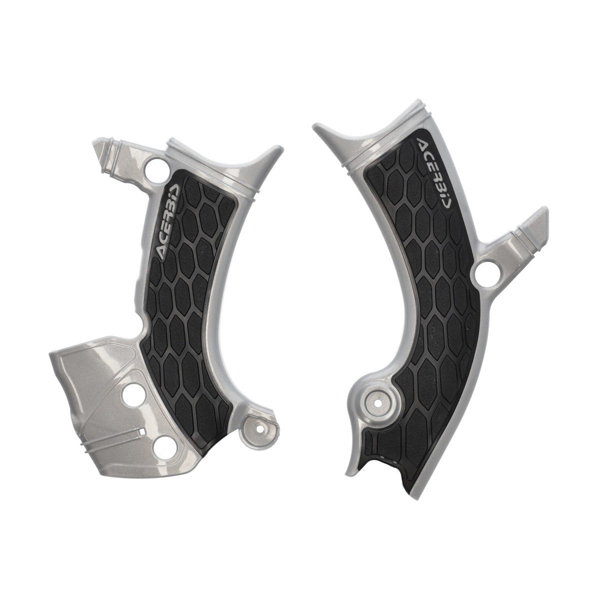 Acerbis — Rahmenschutz X-GRIP — Fantic, Yamaha 2023-2027 (5 Modelle) – Grau/Schwarz