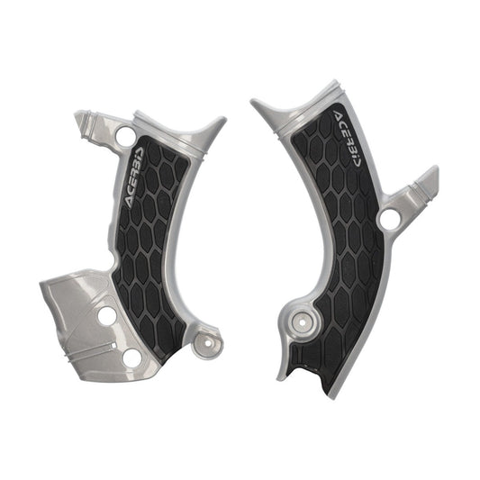 Acerbis — Rahmenschutz X-GRIP — Fantic, Yamaha 2023-2027 (5 Modelle) – Grau/Schwarz